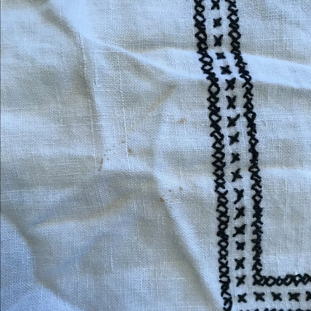Cross Stitch Embroidery Table Cloth Boho Vintage - Picture 6 of 6